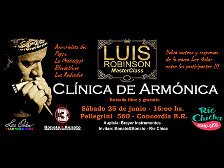 Clínica de armónica por Luis Robinson
